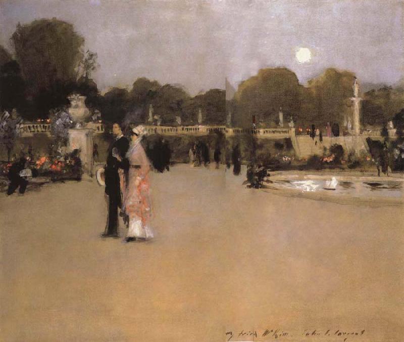 John Singer Sargent The Luxembourg Gardens at Twilight Sweden oil painting art